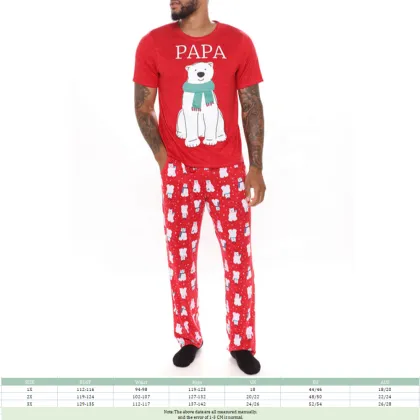 Family Christmas Pajamas: High-Quality Cotton Sleepwear in Plus Sizes