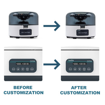 कस्टम पोर्टेबल माइक्रो सेंट्रीफ्यूज 4000/7000RPM - प्रयोगशाला के लिए कम कीमत पीसी सामग्री OEM