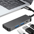 Interface Mutiports Convertisseur 4-en-1 Hub USB de type C