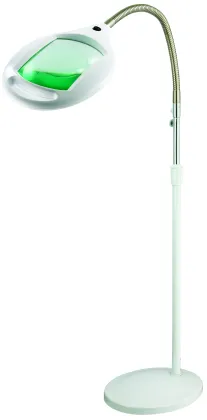 Sophisticated Tech Desk Lamp with Magnifying Glass for Close Work