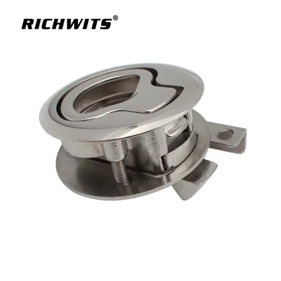 Flush Pull Latches Stainless Steel Grand Flush Pull Slam Boat Latch marine grade Boat Door Lock Drawer Lock Cabinet