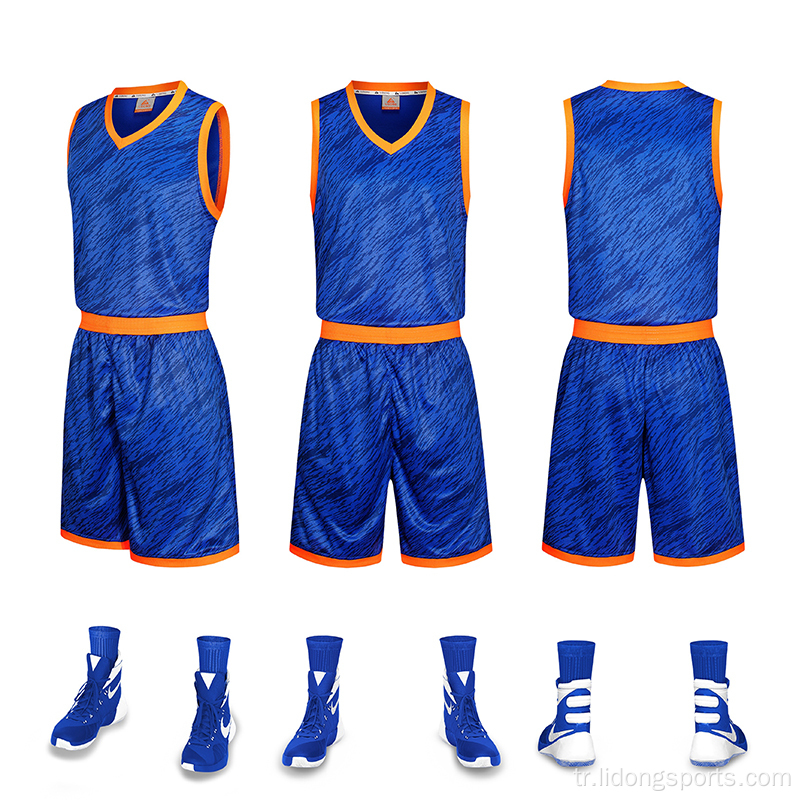 En iyi basketbol formaları tasarım ucuz kamuflaj basketbol üniforma