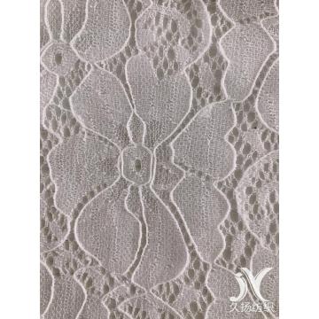 White Spandex Poly Lace