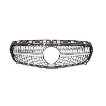 Benz W176 Silver Diamond Kidney Front Grille