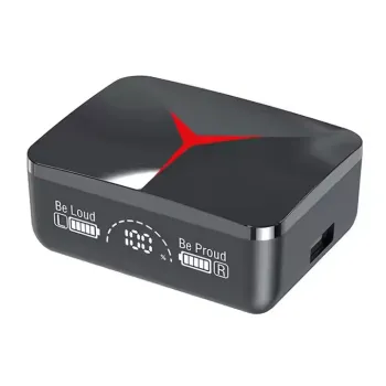 New Arrival M90 Pro Wireless Earphone with LED Display and Noise Cancellation