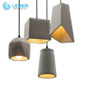 LEDER Meilleures lampes à suspension en béton décoratives