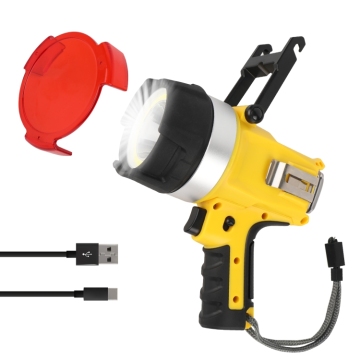 Multifunctional Diving & Work Flood Light: LED, USB Rechargeable, IP67 Waterproof with Hook and Stand