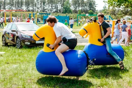 Commercial rent adult interactive Fun Games props inflatable games