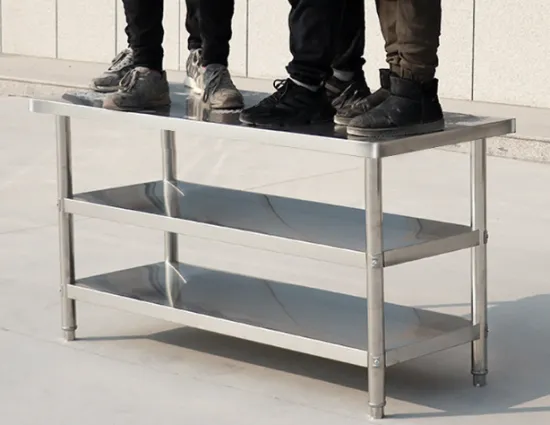 High-Quality Industrial Table Workbenches: 1, 2, 3 Layer Stainless Steel Kitchen Equipment Tables