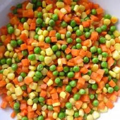 Steaming Frozen Mixed Vegetables