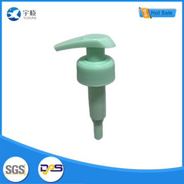 Светло-зеленый пластиковый насос для лосьона с ребристой крышкой