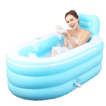 Hot Sale Portable Plastic Inflatable Adult PVC Sitting Bathtub