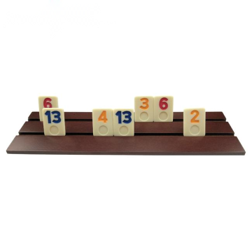 Mini Melamine Rummy Tile Board Games Wood Case