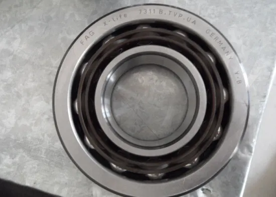 Nylon Cage P0 Angular Contact Ball Bearing 7311 , Chrome Steel Bearing