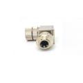 M12 shielded plug connector female 8pin right angle