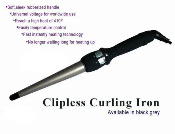 Mini Automatic Conical Hair Curling Wand Iron 240v For Beauty Salon