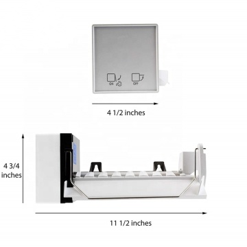 Whirlpool 2198597 Refrigerator White Icemaker Assembly