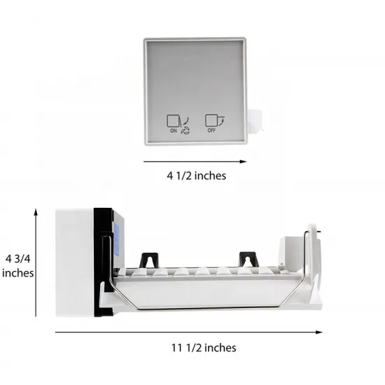 Whirlpool 2198597 Refrigerator White Icemaker Assembly