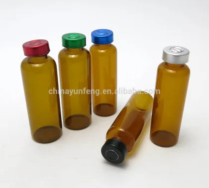 Brown 30ml drug bottle medicine bottle with rubber stopper