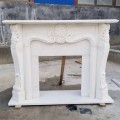 Hand Carved Mantel Natural Marble 60 inch