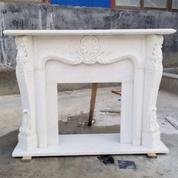 Mantel de lareira de mármore de estilo personalizado