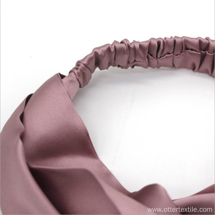 100% Silk Headband Elastic Twisted Head Hair Wrap