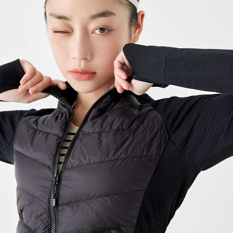 Thumb Hole Women Workout Jackets