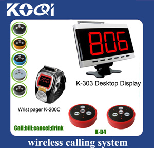 433.92MHz Wireless Call Button Restaurant Paging System