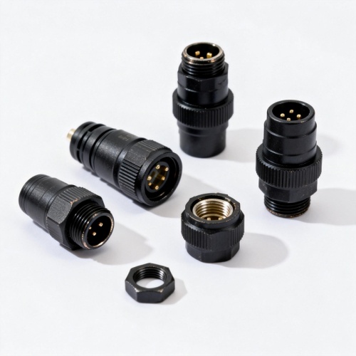 M12 4 pin Circular Connector with Wiring Diagram