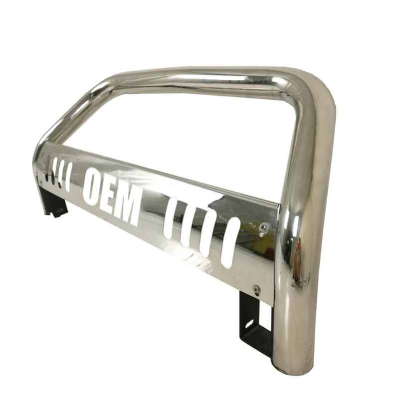 201 stainless steel U-shaped front bumper with baffle