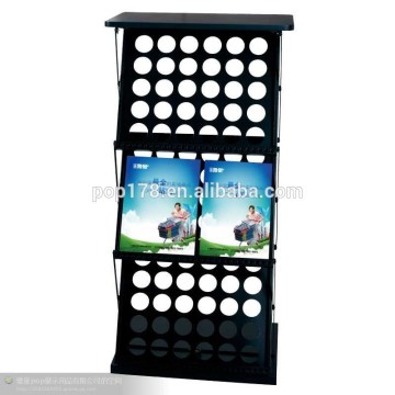 Guangzhou Factory Metal Collapsible Brochure Display Stand