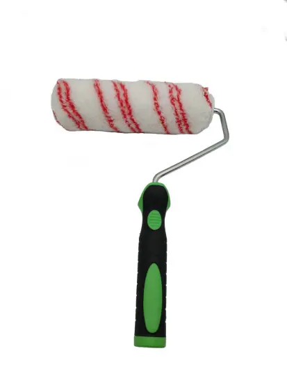 Red And White Industrial Polyester Paint Roller Brush
