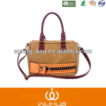 2014 New Design Pu Satchel Bag with Long Shoulder Strap/Women Handbags