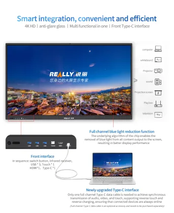 Really 55inch LCD interactive whiteboard