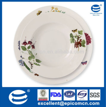 China supplier porcelain plates wholesale dinner plate 10.5 inch and soup plate 8''/8.5''