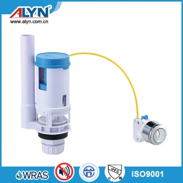 ABS overflow pipe CUPC wire control dual toilets water tank flush valve