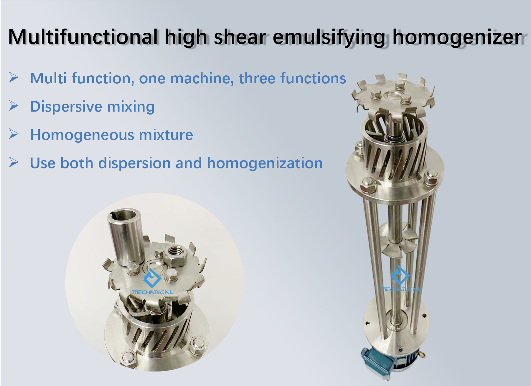 Stainless Steel High Shear Mixer Homogenizer Emulsifier For Cosmetic ...