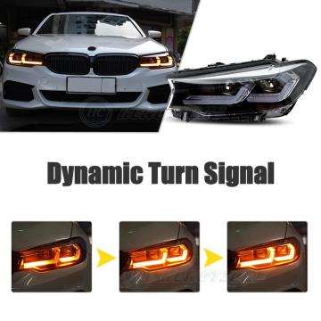 HCMOTIONZ High Quality Car Front Lamps Angel eye version 2018-2020 DRL LED Headlights For BMW G30 G38