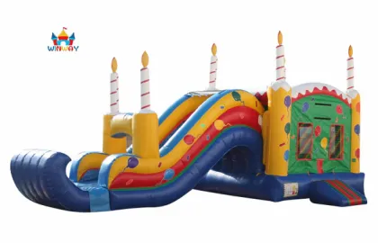 26ft Commercial Inflatable Bounce House Birthday Cake Combo