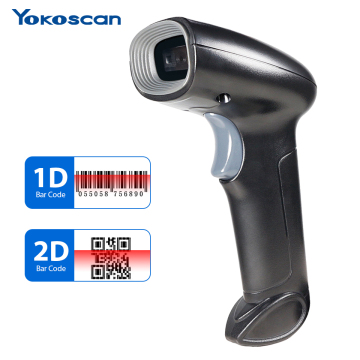 Scanner Wireless 2D 1D QR Codice con supporto POS e scansione automatica per i magazzini