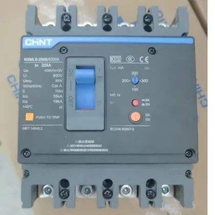 Chint NXMLE Series Earth Leakage Circuit Breakers 125A-630A MCCB
