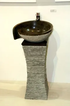 Lautus original design pedestal bathroom basin