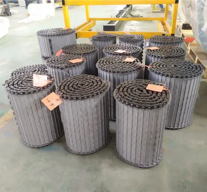 Galvanized steel chain plate conveyor hinged chain plate