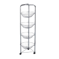 Multi-layer vegetable net storage cart with wheels