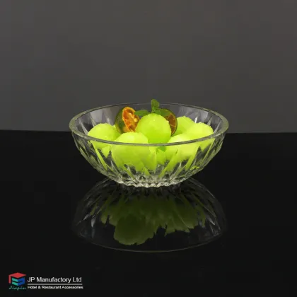 5 Inch Acrylic Fruit Bowl - Blink Diamond Cutting Snack Bowl