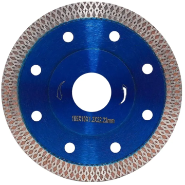 Profesional 4 Inch Super Thin Diamond Saw blade untuk memotong ubin keramik porselen marmer granit