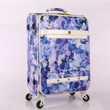 beachside tirp bags flower pattern travel suitcase