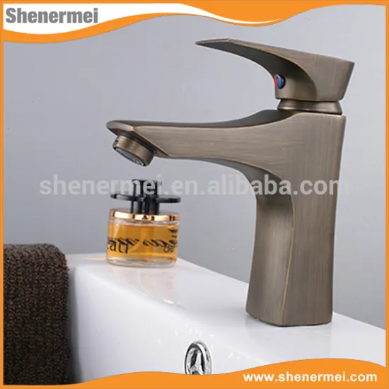 New Products Design Antique brass bathroom sanitary ware basin faucet