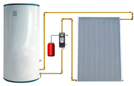 100-450L split flat plate solar system solar water heater&separated solar hot water heaters
