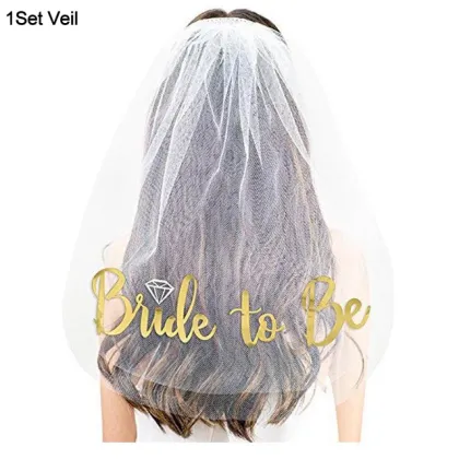 Bridal Shower Veil and Balloon Decorations for Bachelorette Party